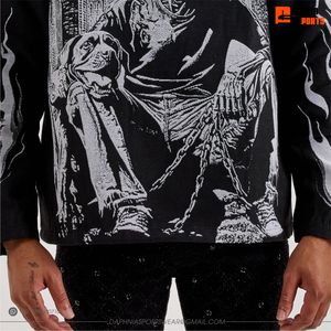 Top Selling Rhinestone <b>Skeleton</b> <b>Hoodie</b> Zip Up Oversized Streetwear Fashion Sweatshirt Custom Hip Hop Pullover <b>Hoodie</b> For Unisex - Product Image 5
