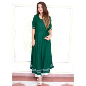 Ensemble de costume en rayonne et mousseline olive taille XS pour femme, avec Sikhiya Gotta, idéal pour le travail - Product Image 2