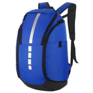 <b>Black</b> Nylon Sports Backpack with Reflective Stripe 50-70L Capacity for Gym and Outdoor Use - Product Image 6