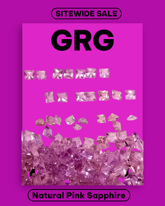 Excelente corte cuadrado Natural Rosa Zafiro Piedra preciosa suelta Calidad Premium - Product Image 2