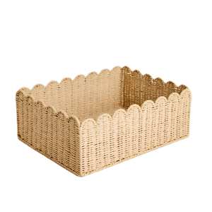 Best Price 2026 Luxury Handwoven Seagrass Storage <b>Basket</b> Attractive Rectangle Design Bathroom Storage Boxes Vintage Decoration - Product Image 5