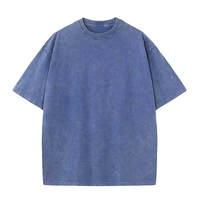 Camiseta Hip Hop Oversize con Lavado Ácido, Nueva Llegada, Algodón de Alta Calidad, Diseño Sólido, Transpirable, de Secado Rápido, para Hombre