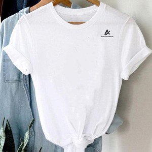 Camiseta Formal de Algodón Estampada para Mujer, Manga Corta, Tejido de Felpa Transpirable y Ecológico, Ropa con Logotipo Personalizado al por Mayor - Product Image 4