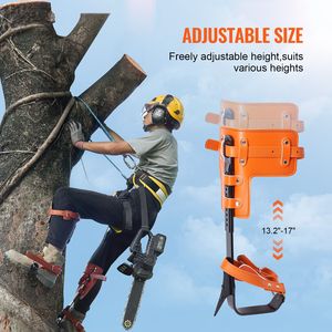 Graffette da Arrampicata in Acciaio Legato, Capacità di Carico 350 libbre, 1 Paio per Attrezzatura da Arrampicata su Alberi con Cinghie Protettive - Product Image 6