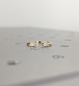 Bague de fiançailles vintage de luxe en or plaqué 18 carats avec diamant de laboratoire certifié IGI, taille brillant fantaisie, pour femme - Product Image 2