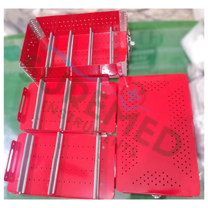 Aluminum Surgical Tray Sterilization Box Medical Instrument Storage Aluminum Surgical Tray Sterilization Box Reusable - Product Image 3