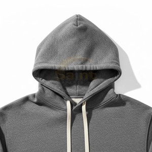 Sweat à capuche décontracté vintage pour homme, imprimé lettres, avec cordon de serrage, poche kangourou, manches longues, 100 % coton, coupe oversize - Product Image 4