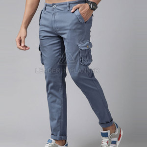 Pantalones Cargo Casuales Ligeros de Lona Recta con Cintura Media y Transpirables para Hombre, Verano - Product Image 2