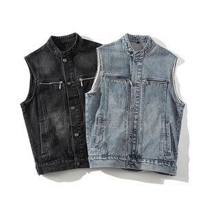 Chaleco Vaquero para Hombre, Ropa de Invierno, Transpirable, Estilo Casual, Ajuste Cómodo, Servicio OEM, Uso Diario - Product Image 4