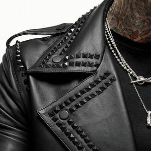 Veste en cuir pour homme à fermeture éclair frontale, service OEM, vente en ligne, prix abordable - Product Image 6