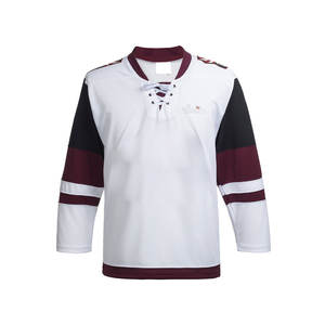 Maillot de hockey sur glace respirant à manches courtes, 100 % polyester, design personnalisé, pour homme adulte, prix abordable, best-seller, en vente en ligne - Product Image 1