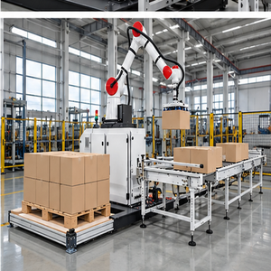 Tour de signalisation moteur PLC pour robot de palettisation collaboratif blanc KM PACK, 5-6 cartons/min, pour ligne d'emballage automatisée de produits alimentaires et de boissons - Product Image 6