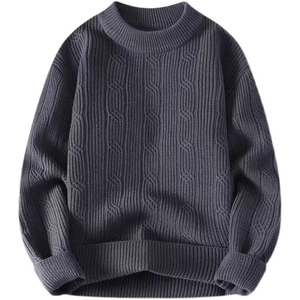 Suéter de Punto para Hombre con Logotipo Personalizado al Mejor Precio, Suéter de Punto de Lujo para Hombre con Diseño de Logotipo Personalizado OEM - Product Image 2