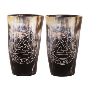 Corne à boire authentique en corne de buffle, faite à la main, polie naturellement, pour bière, vente en gros - Product Image 2