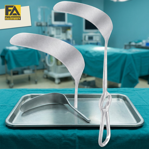 Retractores Manuales Milkulicz 95x35mm, Instrumentos Quirúrgicos de Acero Inoxidable, Aprobados por CE e ISO, 120x50mm 25cm - Product Image 2