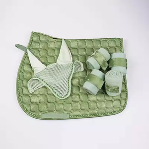 แผ่นรองอานอเนกประสงค์ ผ้าฝ้ายบุขนแกะสีน้ำตาล สำหรับขี่ม้า - Product Image 4