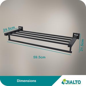 Toallero Plegable de Acero Inoxidable de 24 Pulgadas para Baño, Ahorra Espacio, Duradero y Elegante, Accesorios de Baño - Product Image 2