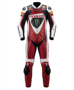 Combinaison de moto Zonda Premium Leather MotoCP Racing 1 pièce, équipement de conduite avec bosse niveau 2 CE, sur mesure - Product Image 1