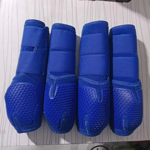 Pack 4 Outdoor Premium Horse Protection Boots Stainless Steel Mesh Neoprene Comfortable Tendon Medicine <b>Equestrian</b> Use Nylon - Product Image 1