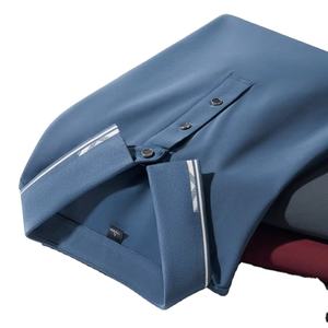 Chemises polo pour hommes Chemise polo décontractée à séchage rapide Col imprimé personnalisé Manches courtes T-shirt respirant Combinaison de travail brodée - Product Image 3