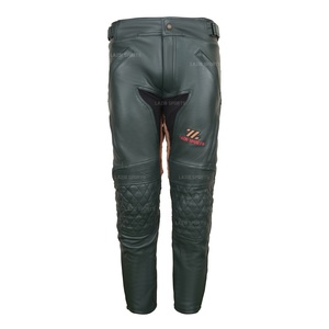 <b>Men</b>’s Genuine Cowhide <b>Leather</b> Motorcycle Protective Riding Pants Street Bikers <b>Trousers</b> OEM Private Label Wholesale Manufacturer - Product Image 1