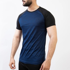 Camiseta Casual de Punto para Hombre, Cuello Redondo, Manga Corta, Corte Regular, 100% Algodón, Transpirable, Color Azul Marino - Product Image 5