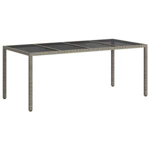 Mesa de Jardín de Ratán Sintético en Gris, 74.80 x 35.43 x 29.53 Pulgadas - Product Image 5