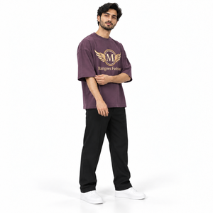 T-shirt Homme 100% Coton Coupe Ample Col Rond Personnalisable 220 GSM Respirant Écologique Séchage Rapide Manches Courtes Haute Qualité Streetwear - Product Image 3