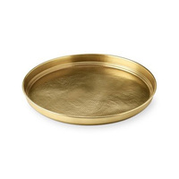 Plateau en aluminium personnalisable Art Déco moderne - Plateau de service décoratif et fonctionnel, compatible micro-ondes, pour la maison, l'hôtel, les occasions Diwali