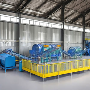 Línea de Clasificación de Residuos Sólidos Urbanos (RSU) con Trommel, Acero al Carbono, Control PLC, Motor de Engranajes, Rodamiento, 7.5kW, 500kg - Product Image 3