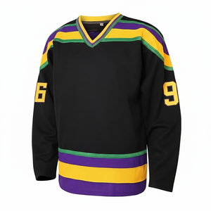 Maillot de hockey sur glace 2026 à séchage rapide, nouvelle mode, avec logo d'équipe sportive, conception personnalisée, vente en gros, impression par transfert thermique - Product Image 1