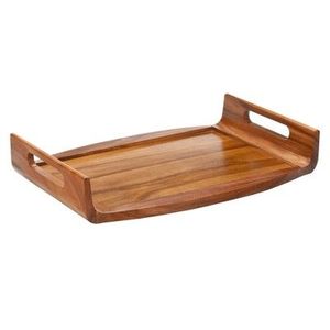 Rectangular Wooden Serving <b>Tray</b> With Smooth Finish For Breakfast Lunch <b>Dinner</b> And Special Occasion Entertaining - Product Image 4