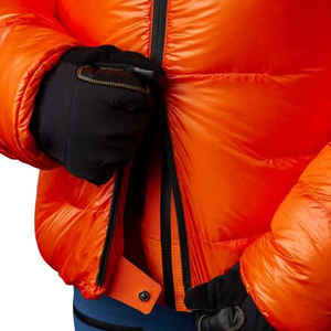 Chaqueta Acolchada para Hombre, Diseño Geométrico a Cuadros, Cuello Alto, Relleno de Algodón, Resistente al Viento, Transpirable, con Capucha, Informal, para Caza al Aire Libre - Product Image 2