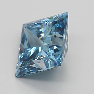 Diamant Gemver certifié IGI, 4 carats, couleur bleu fantaisie, taille princesse, diamant cultivé en laboratoire, pour la fabrication de bijoux - Product Image 4