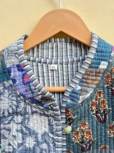 Edredón Acolchado Hecho a Mano en India, 100% Algodón Ecológico, Antiarrugas, Transpirable, de Secado Rápido, con Estampado Digital y Bolsillo Frontal, para Otoño/Invierno - Product Image 3