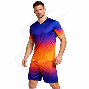 Uniforme de Fútbol Profesional, Conjunto de Camiseta de Fútbol 100% Poliéster, Malla Transpirable, Logotipo Personalizado, Directo de Fábrica OEM - Product Image 6