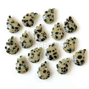Wholesale Hot Selling Jasper Leaf Shape Hand Carved Gemstone Jasper <b>Stone</b> <b>Beads</b> For Jewelry Making - Product Image 2