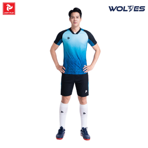 Maillot de football unisexe WOLVES JP de haute qualité, à séchage rapide, nouveau design, impression par transfert thermique, uniforme d'équipe 100% polyester - Product Image 3