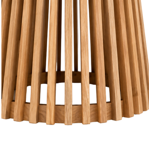 Ensemble de salle à manger ARTERRA Premium en teck massif, éco-responsable, fait main, avec table ronde à lattes et fauteuils modernes pour maison et villa - Product Image 5