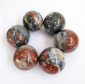 Esfera de piedra natural de 50 mm al por mayor, piedras preciosas artesanales de cristal curativo talladas de alta calidad - Product Image 1