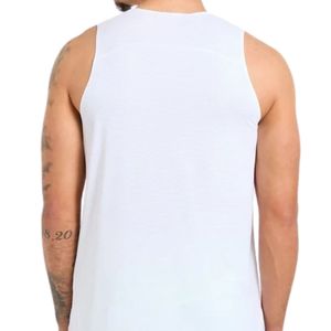 Débardeur blanc sans manches pour homme – Idéal pour la gym, l'entraînement, le fitness, la musculation, la course à pied et les activités sportives décontractées - Product Image 3