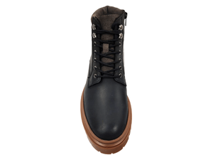 Botas Chelsea para Hombre Grant, Parte Superior de Cuero Milled, Entresuela de Piel de Oveja, Forro de Malla, Forro de PU, Suela de TPR, Cómodas, Suaves, Punta Cerrada, Sin Cordones - Product Image 3