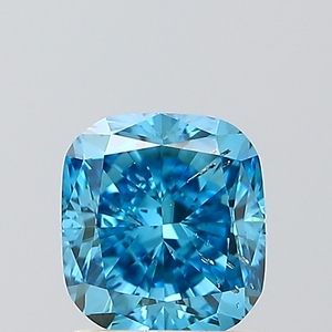 1.00ct <b>Cushion</b> Cut Lab Grown Diamond Fancy Vivid Blue SI1 IGI Certified CVD Loose Diamond Wholesale for Jewelry Making - Product Image 1