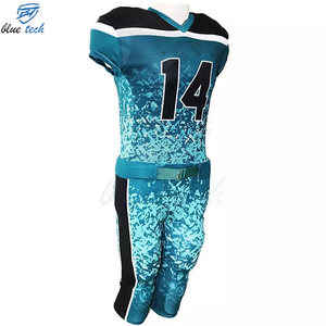 Wholesale Custom American Football Uniform Sublimation Breathable Short Football Jersey Pants Set Club High Quality Custom Logo - Product Image 3