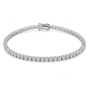 14K Solid Gold Lab Grown Diamond Round Brilliant Cut Claw Set <b>Men's</b> Luxury Necklace Gift - Product Image 4