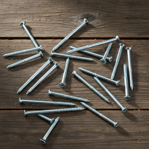 Tornillo para Madera PDC de Acero al Carbono, Cabeza Avellanada, Rosca Gruesa, Punta Afilada, Acabado Óxido Negro, Métrico/Pulgada, Clase 4, Alta Resistencia - Product Image 1