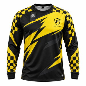 Jersey de Motocross MX de Poliéster, Transpirable, Ligero, Cómodo, Premium, Estampado Personalizado, Resistente y Retardante de Llama - Product Image 1