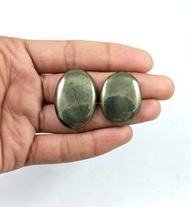 Pyrite naturelle en vrac, formes variées, lisse, pour la création de bijoux, prix usine. - Product Image 1