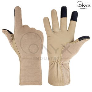 ถุงมือนิรภัย Nomex สำหรับงานหนัก ทนไฟ กันลื่น หนังแท้ สำหรับยุทธวิธี ล่าสัตว์ ยิงปืน ป้องกันมือ ถุงมือทำงานเพื่อความปลอดภัย - Product Image 2