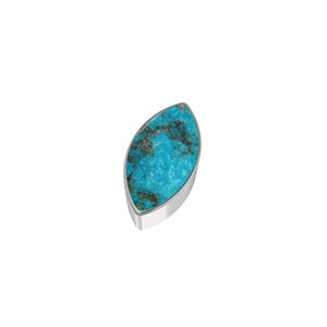 Premium Silver Plated 925 Sterling Silver Classic Slider Turquoise Mix Shapes Spring <b>Lock</b> <b>Cable</b> Chain Bezel Setting Gift Pack 3 - Product Image 3